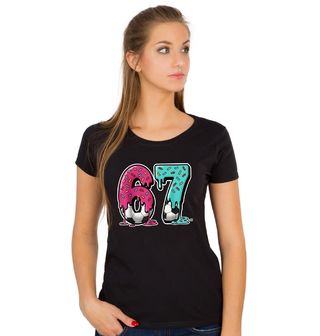 Obrázek 1 produktu Dámské tričko Sladké Číslo Fotbalisty 67 Six Seven