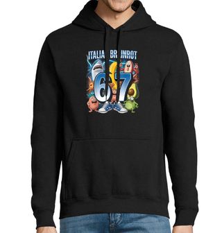 Obrázek 1 produktu Pánská mikina 67 v Teniskách Six Seven Italian Brainrot