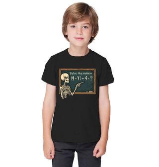 Obrázek 1 produktu Dětské tričko Kostlivec Učitel Matematiky 67 Six Seven