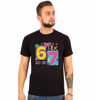 Obrázek 1 produktu Pánské tričko Květinový Meme 67 Six Seven