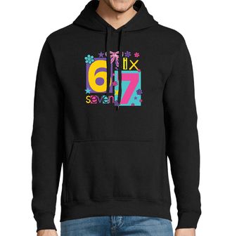 Obrázek 1 produktu Pánská mikina Květinový Meme 67 Six Seven