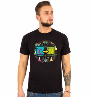 Obrázek 1 produktu Pánské tričko Chemické prvky Carbon Nitrogen 67 Six Seven