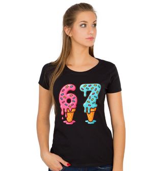 Obrázek 1 produktu Dámské tričko Zmrzlinový Kornout 67 Six Seven