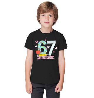 Obrázek 1 produktu Dětské tričko Studentský Meme 67 Six Seven