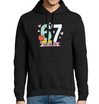 Obrázek 1 produktu Pánská mikina Studentský Meme 67 Six Seven