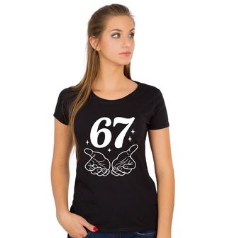 Obrázek 1 produktu Dámské tričko Dotek 67 Six Seven Meme