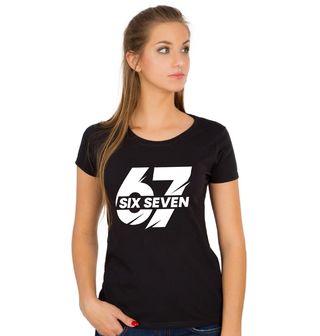 Obrázek 1 produktu Dámské tričko Internetové Šílenství 67 Six Seven Meme