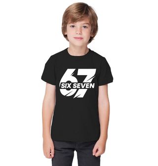 Obrázek 1 produktu Dětské tričko Internetové Šílenství 67 Six Seven Meme