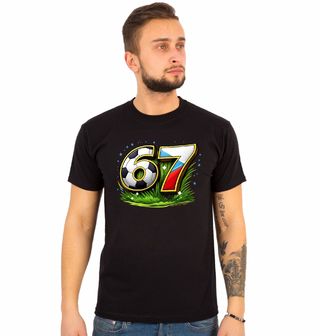 Obrázek 1 produktu Pánské tričko 67 v Barvách českého Fotbalu Six Seven Meme