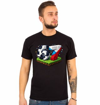 Obrázek 1 produktu Pánské tričko Český Fotbal v Minecraft Světě 67 Six Seven Meme