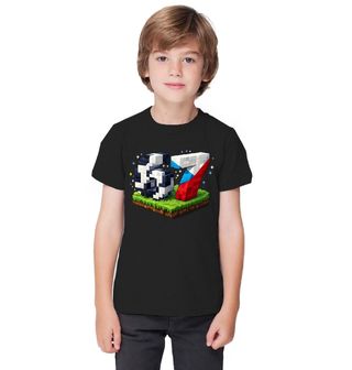 Obrázek 1 produktu Dětské tričko Český Fotbal v Minecraft Světě 67 Six Seven Meme