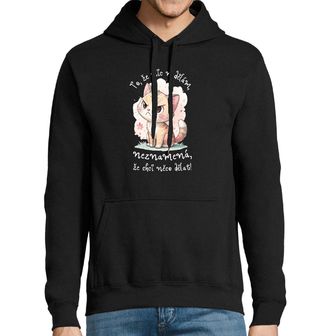 Obrázek 1 produktu Pánská mikina Naštvaná Kočka To, že nic nedělám, neznamená, že chci něco dělat!