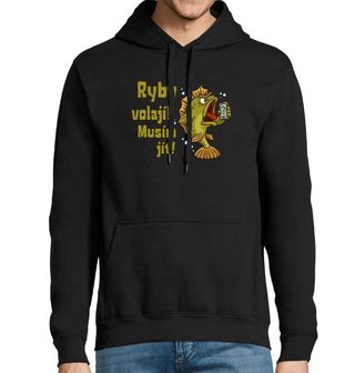 Obrázek 1 produktu Pánská mikina Ryby volají! Musím jít!