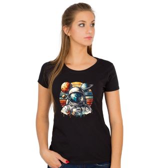 Obrázek 1 produktu Dámské tričko Astronaut mezi Planetami