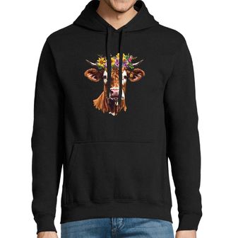 Obrázek 1 produktu Pánská mikina Kráva s Květinovou Korunou