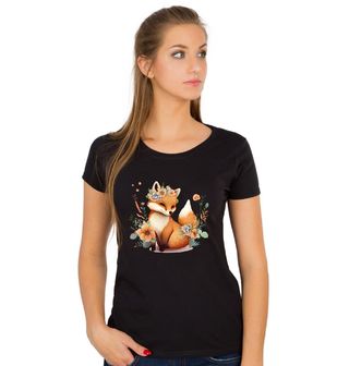 Obrázek 1 produktu Dámské tričko Liška s Květinovou Korunou