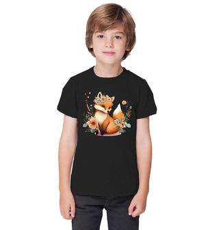 Obrázek 1 produktu Dětské tričko Liška s Květinovou Korunou