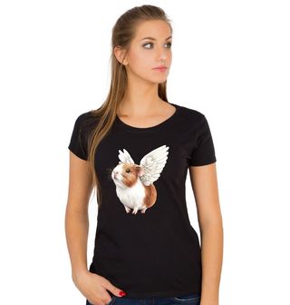 Obrázek 1 produktu Dámské tričko Morče s Andělskými Křídly RIP