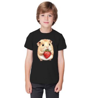 Obrázek 1 produktu Dětské tričko Roztomilý Křeček s Jahodou