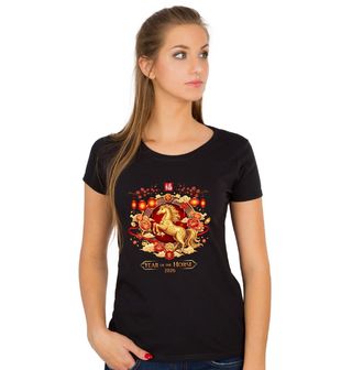 Obrázek 1 produktu Dámské tričko Čínský Rok Ohnivého Koně Year of the Horse 2026