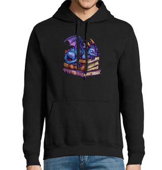 Obrázek 1 produktu Pánská mikina Spící Fialový Drak na Knihách