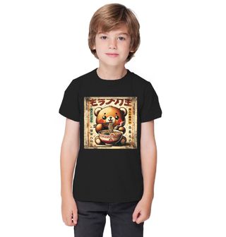 Obrázek 1 produktu Dětské tričko Retro Japonský Plakát Medvěd a Ramen