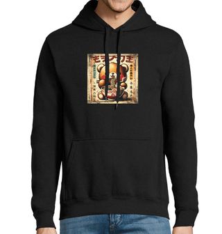 Obrázek 1 produktu Pánská mikina Retro Japonský Plakát Medvěd a Ramen