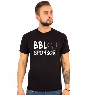 Obrázek 1 produktu Pánské tričko Sponzor Zvětšení Zadku BBL Sponsor