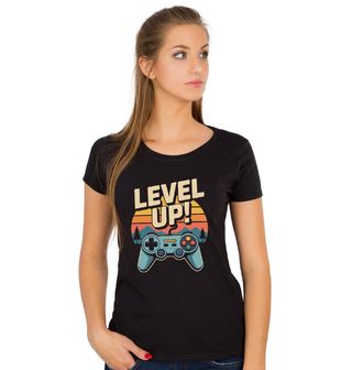 Obrázek 1 produktu Dámské tričko Retro Ovladač LEVEL UP
