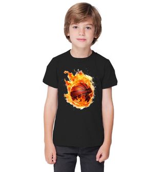 Obrázek 1 produktu Dětské tričko Basketbalový Míč v Plamenech