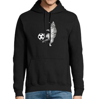 Obrázek 1 produktu Pánská mikina Mourovatá Kočka Fotbalistka