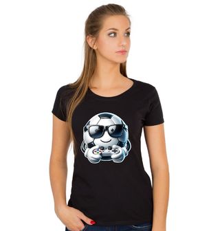 Obrázek 1 produktu Dámské tričko Fotbalový Míč Gamer v Brýlích