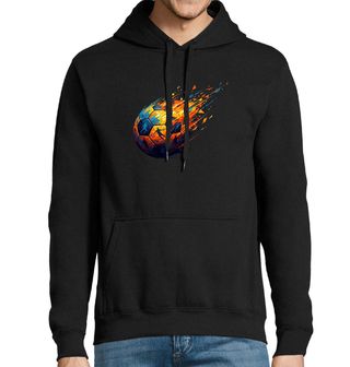 Obrázek 1 produktu Pánská mikina Ohnivý Fotbalový Míč v Letu