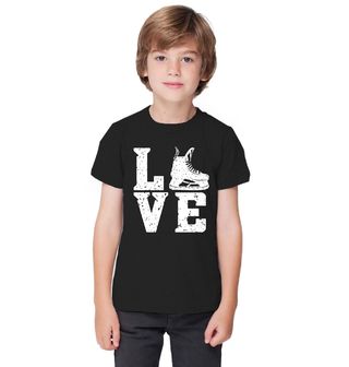 Obrázek 1 produktu Dětské tričko Vintage Hokejová Láska LOVE