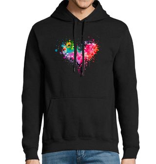 Obrázek 1 produktu Pánská mikina Akvarelové Srdce