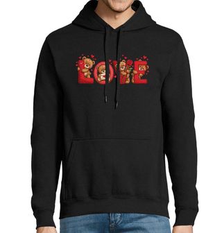 Obrázek 1 produktu Pánská mikina Valentýnský Medvídek LOVE