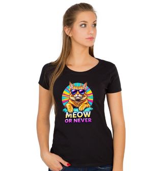 Obrázek 1 produktu Dámské tričko Kočka v Brýlích Meow or Never