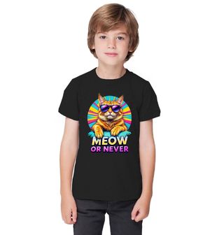 Obrázek 1 produktu Dětské tričko Kočka v Brýlích Meow or Never