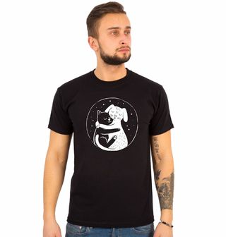 Obrázek 1 produktu Pánské tričko Objetí Kočky a Psa