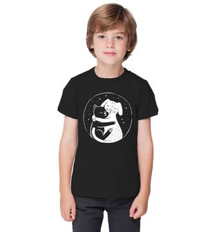 Obrázek 1 produktu Dětské tričko Objetí Kočky a Psa