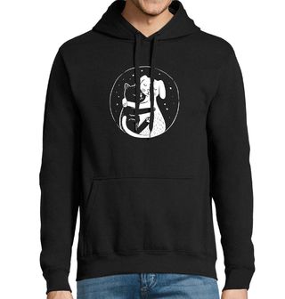 Obrázek 1 produktu Pánská mikina Objetí Kočky a Psa