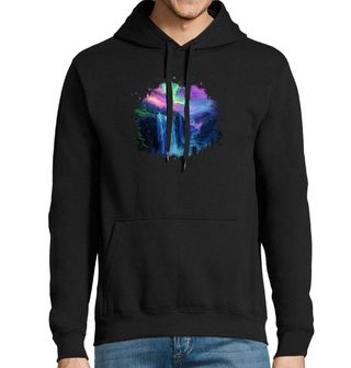 Obrázek 1 produktu Pánská mikina Magický Vodopád a Polární Záře