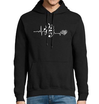 Obrázek 1 produktu Pánská mikina Kardiogram lásky a Houslový klíč