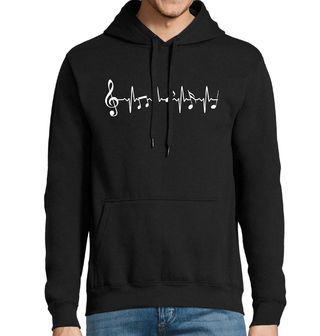 Obrázek 1 produktu Pánská mikina Kardiogram Hudební Melodie