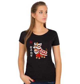 Obrázek 1 produktu Dámské tričko Kůň v Kostýmu Čínský Lví Tanec