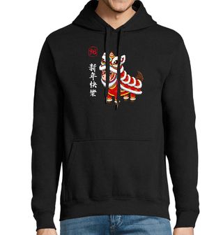 Obrázek 1 produktu Pánská mikina Kůň v Kostýmu Čínský Lví Tanec