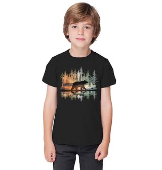 Obrázek 1 produktu Dětské tričko Medvěd u Lesního Jezera