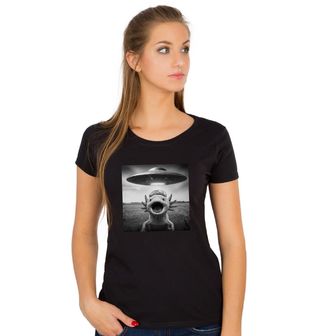 Obrázek 1 produktu Dámské tričko Konspirační Teoretik Axolotl UFO