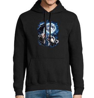 Obrázek 1 produktu Pánská mikina Mýval, Vačice a Jezevec vyjící na Měsíc