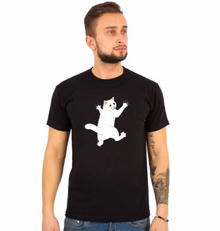 Obrázek 1 produktu Pánské tričko Drápající se Kočka po Tričku